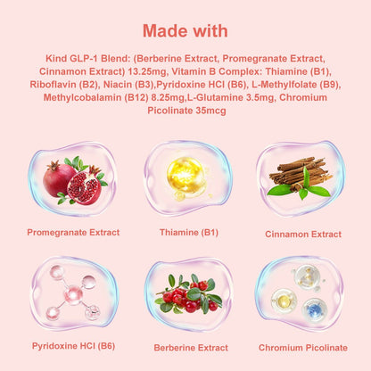 GLP-1 Patches - 30 Count, Natural Ingredients Cosmetic Patch