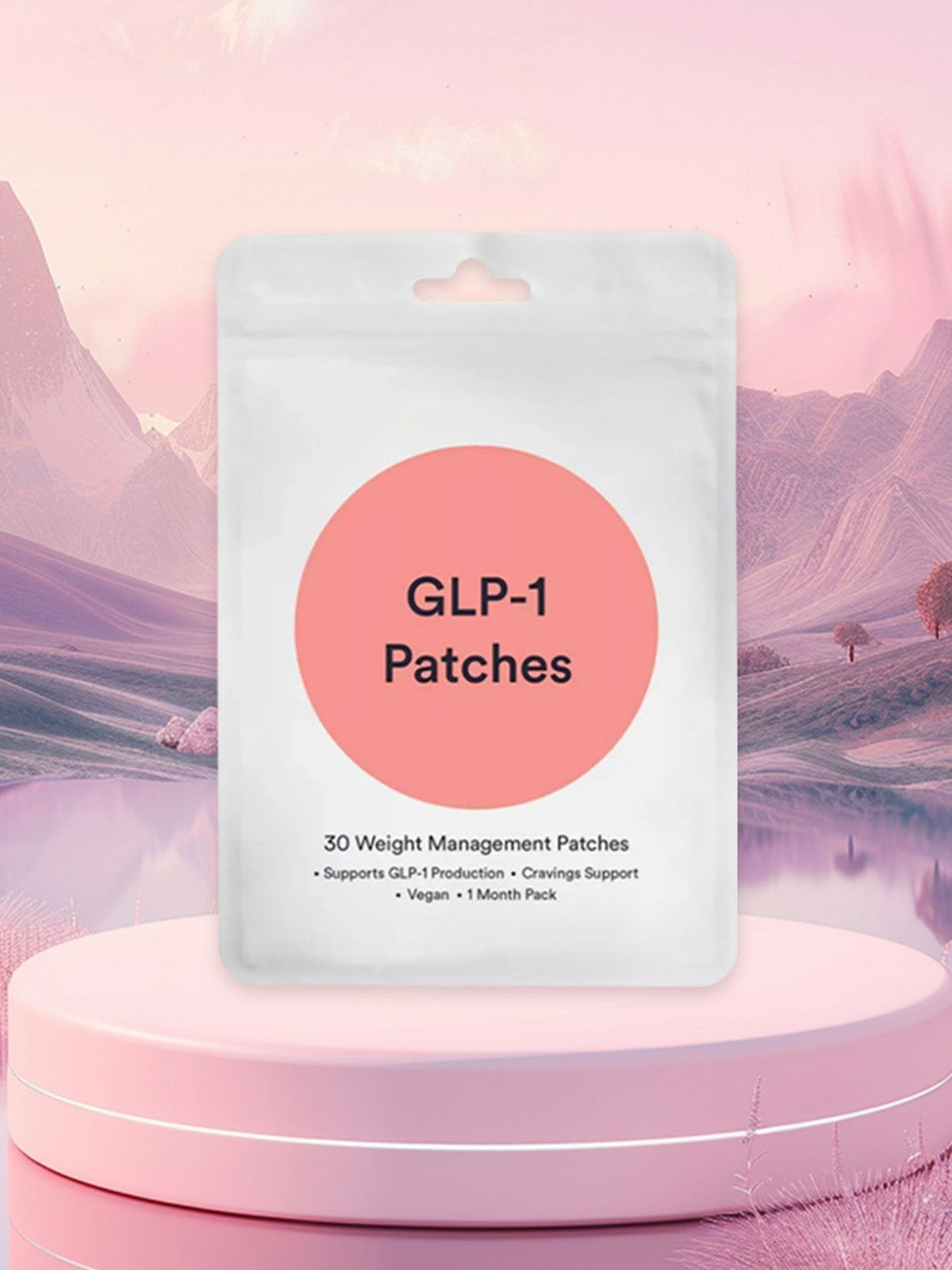 GLP-1 Patches - 30 Count, Natural Ingredients Cosmetic Patch