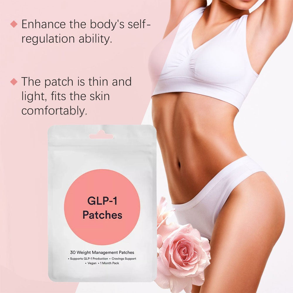 GLP-1 Patches - 30 Count, Natural Ingredients Cosmetic Patch