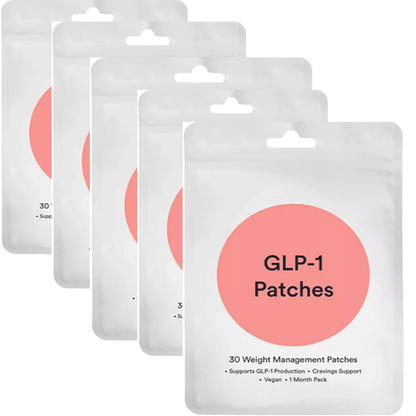 GLP-1 Patches - 30 Count, Natural Ingredients Cosmetic Patch
