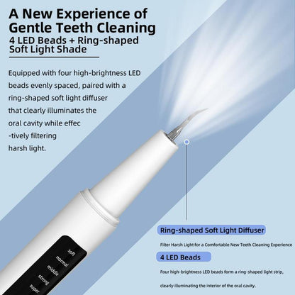 Rechargeable Oral Plaque & Tartar Remover – LED Dental Cleaner, 5 Modes
