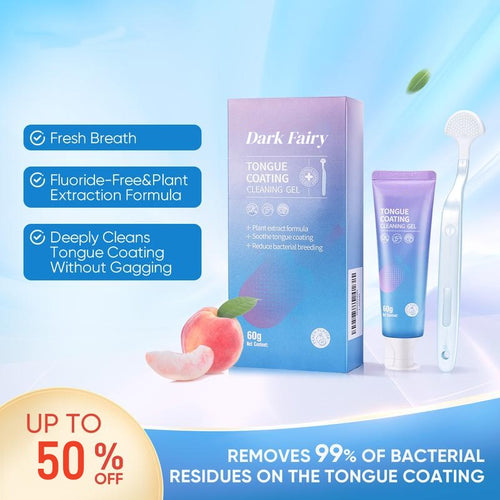 Tongue Cleaning Gel & Brush Set – Fresh Breath, Gentle Oral Care, Deep Tongue Cleaning