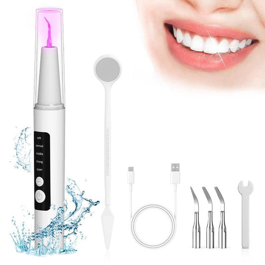 Rechargeable Oral Plaque & Tartar Remover – LED Dental Cleaner, 5 Modes