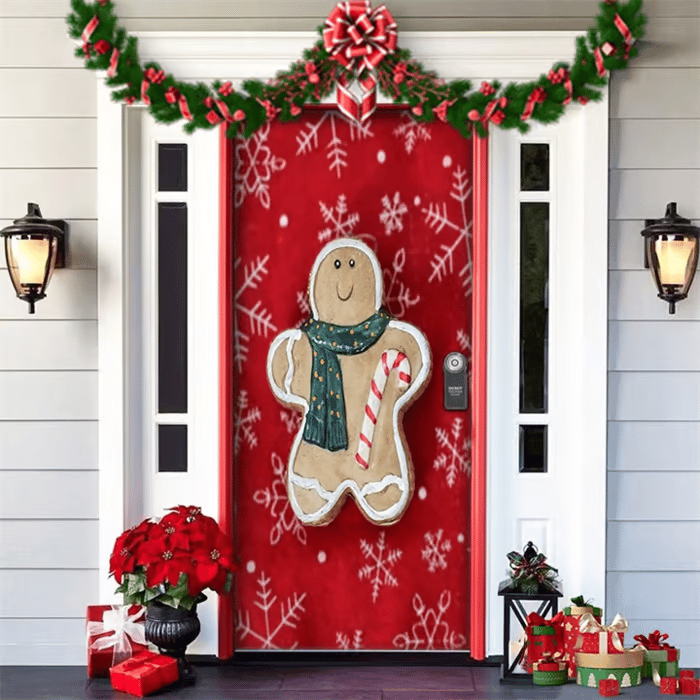 60% OFF🌟Christmas and Halloween Door Cover--Suitable for Both Exterior and Interior Doors