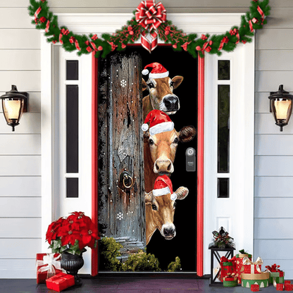 60% OFF🌟Christmas and Halloween Door Cover--Suitable for Both Exterior and Interior Doors