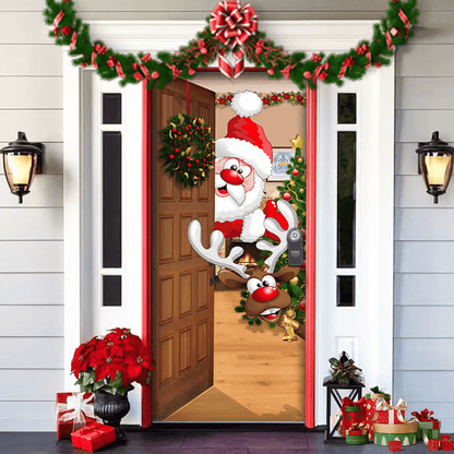 60% OFF🌟Christmas and Halloween Door Cover--Suitable for Both Exterior and Interior Doors