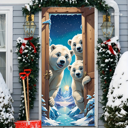 60% OFF🌟Christmas and Halloween Door Cover--Suitable for Both Exterior and Interior Doors