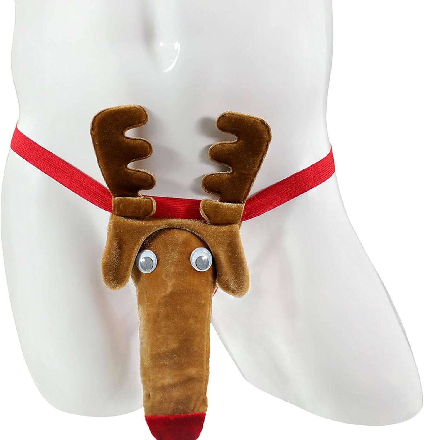 Evankin Christmas Gag Gift Men Novelty Funny Underwear with Bulge Pouch Costume Sexy Thong Panties Briefs G-String