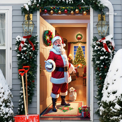 60% OFF🌟Christmas and Halloween Door Cover--Suitable for Both Exterior and Interior Doors