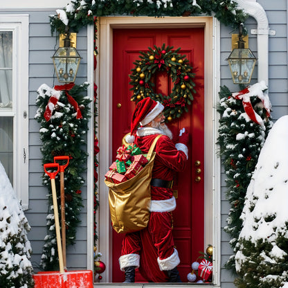 60% OFF🌟Christmas and Halloween Door Cover--Suitable for Both Exterior and Interior Doors