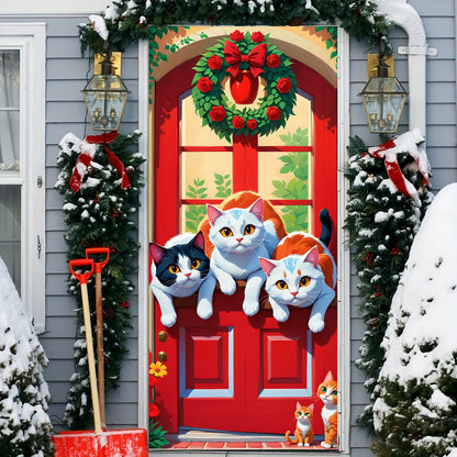 60% OFF🌟Christmas and Halloween Door Cover--Suitable for Both Exterior and Interior Doors