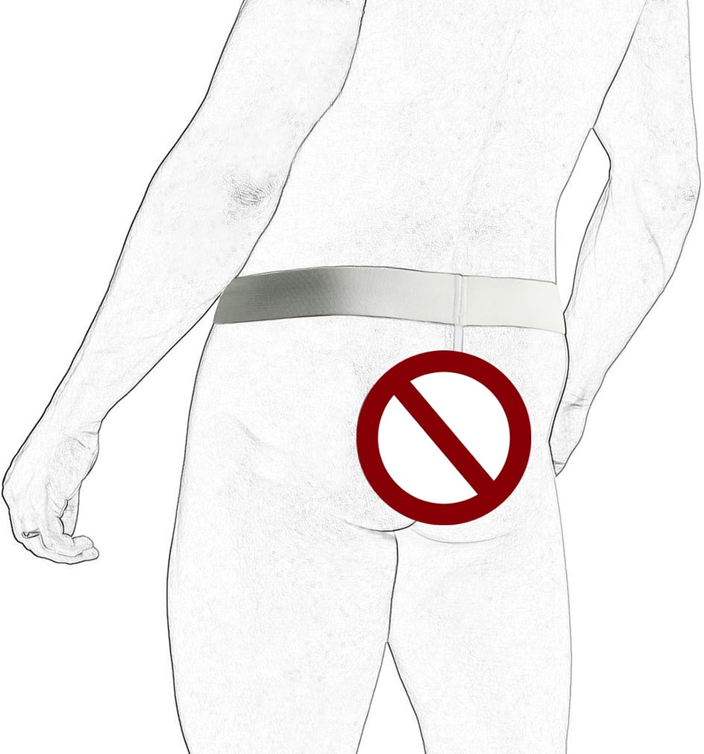 Evankin Christmas Gag Gift Men Novelty Funny Underwear with Bulge Pouch Costume Sexy Thong Panties Briefs G-String