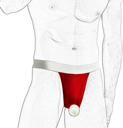Evankin Christmas Gag Gift Men Novelty Funny Underwear with Bulge Pouch Costume Sexy Thong Panties Briefs G-String