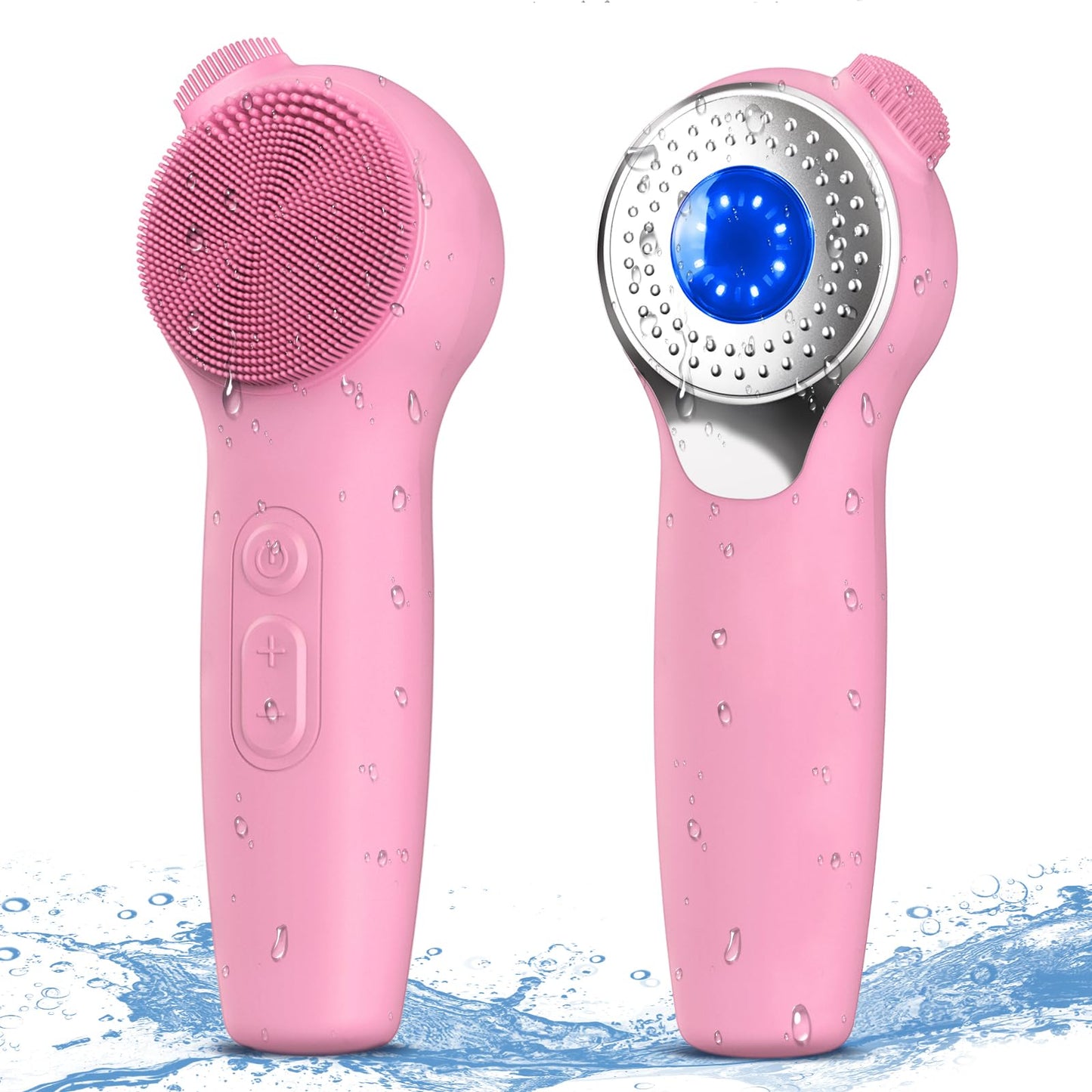 Black Friday — 50% Off🌟Electric Facial Cleansing Brush – Heated Silicone Face Massager with Red & Blue LED, Sonic Vibration, Deep Cleaning, Waterproof for Men & Women
