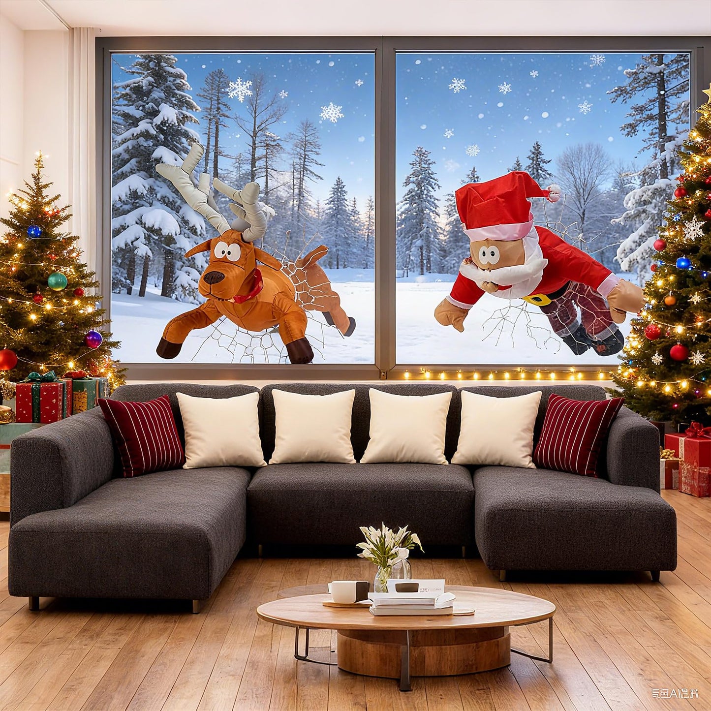 50% OFF🌟🎅🫎Crashing Reindeer & Santa Set(with Leg Vibration)