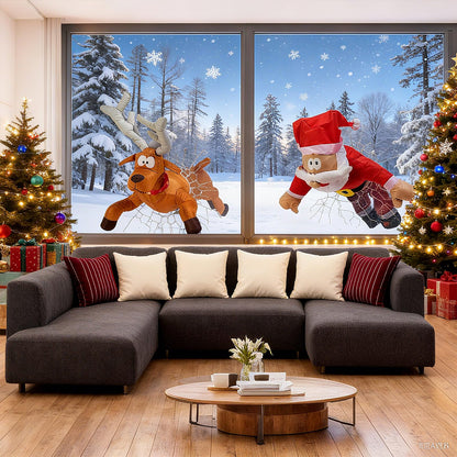 50% OFF🌟🎅🫎Crashing Reindeer & Santa Set(with Leg Vibration)