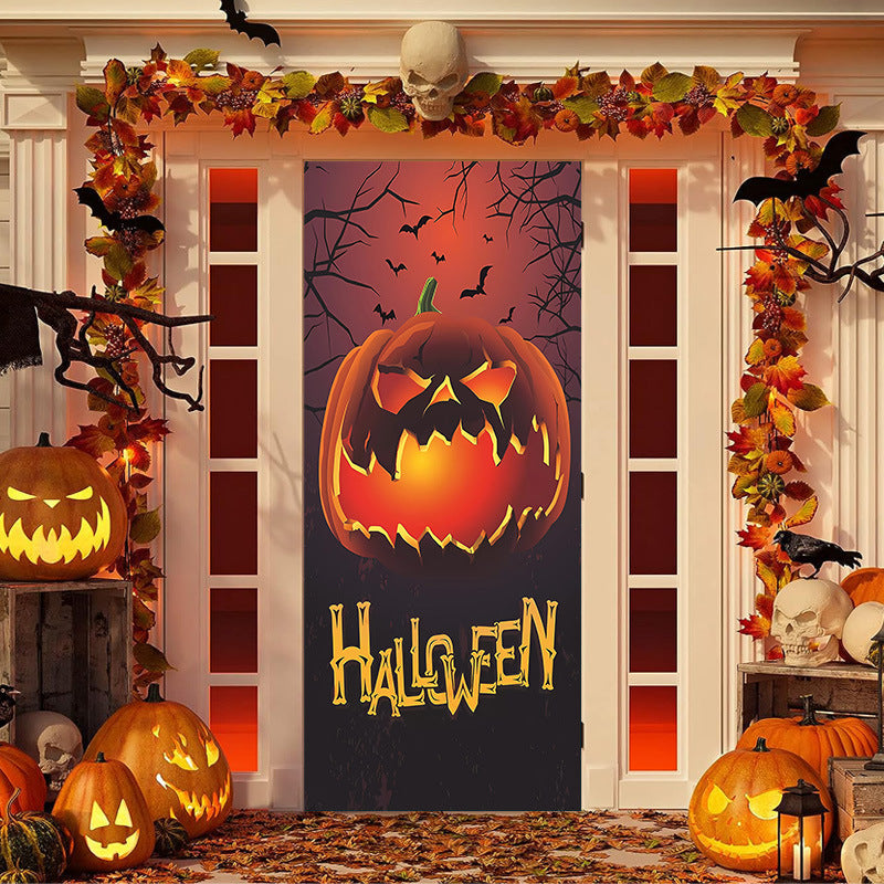 60% OFF🌟Christmas and Halloween Door Cover--Suitable for Both Exterior and Interior Doors