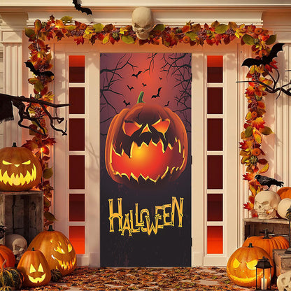 60% OFF🌟Christmas and Halloween Door Cover--Suitable for Both Exterior and Interior Doors