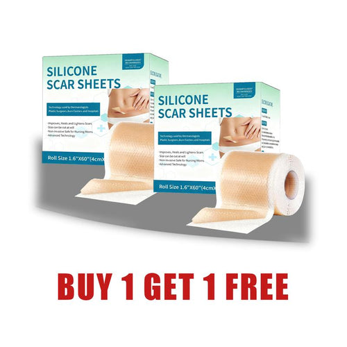 [Buy one get one free]Silicone Scar Sheets,Silicone Scar Repair Cream,Silicone Scar Tape, Silicone Scar Strips, Professional Scar Removal Sheets for Surgical Scars, Keloid, C-Section, Burn et