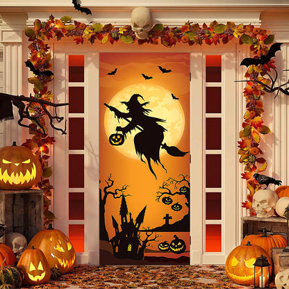 60% OFF🌟Christmas and Halloween Door Cover--Suitable for Both Exterior and Interior Doors