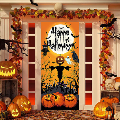 60% OFF🌟Christmas and Halloween Door Cover--Suitable for Both Exterior and Interior Doors