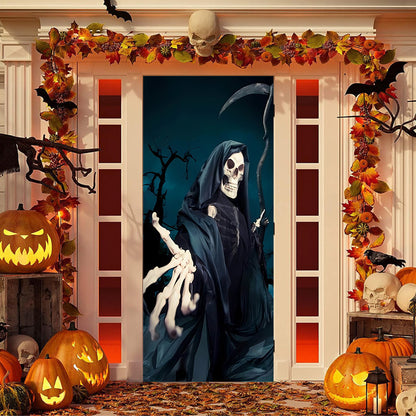 60% OFF🌟Christmas and Halloween Door Cover--Suitable for Both Exterior and Interior Doors