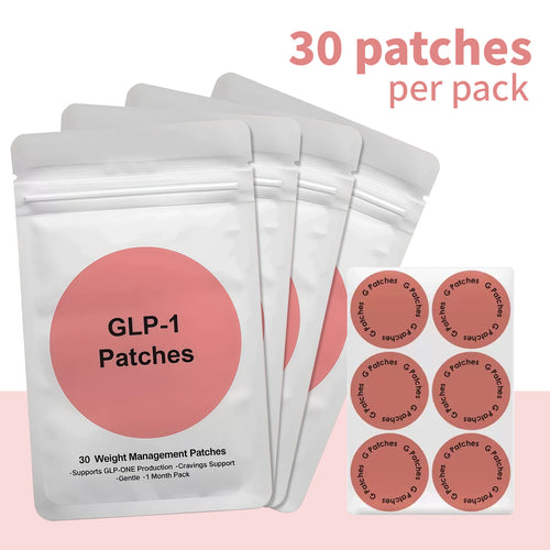 GLP-1 Patches - 30 Count, Natural Ingredients Cosmetic Patch