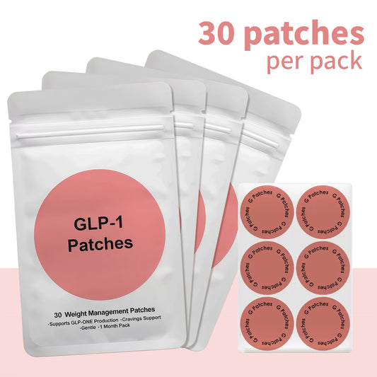 GLP-1 Patches - 30 Count, Natural Ingredients Cosmetic Patch