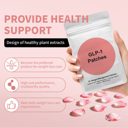 GLP-1 Patches - 30 Count, Natural Ingredients Cosmetic Patch