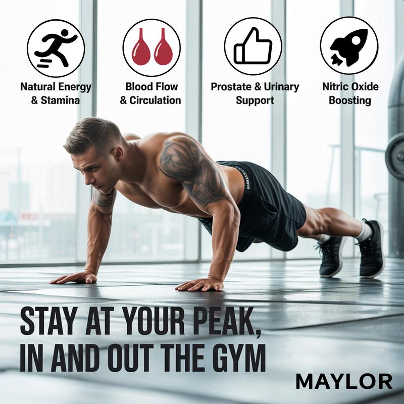 Prostate Support Nitric Oxide Booster Kit, Include Turmeric Root, Mushroom Blend, and Saw Palmetto extracts, Designed to Protect and Support Prostate Healthy - 90 Capsules &60capsules