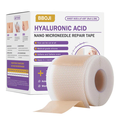 ✅Official Store|Hyaluronic Acid Nano Microneedle Repair Tape🏥(Treatment of old and new scars, reduction of surgical scars, stretch marks, keloids, acne, burns, warts, dermatomes and varicose veins)