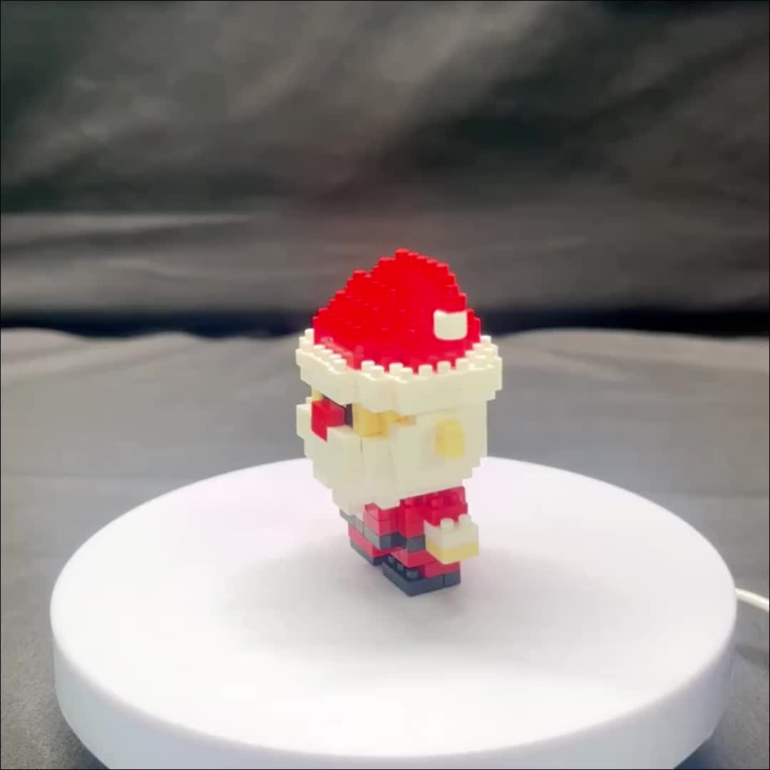 Christmas Building Blocks Set – Santa, Snowman & Reindeer Mini Bricks Toy, Fun DIY Holiday Gift & Festive Desk Decoration