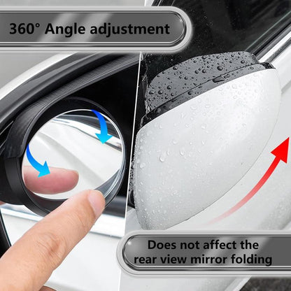 Black Friday: 2PCS Car Blind Spot Mirrors – 360° Adjustable Suction Cup Design