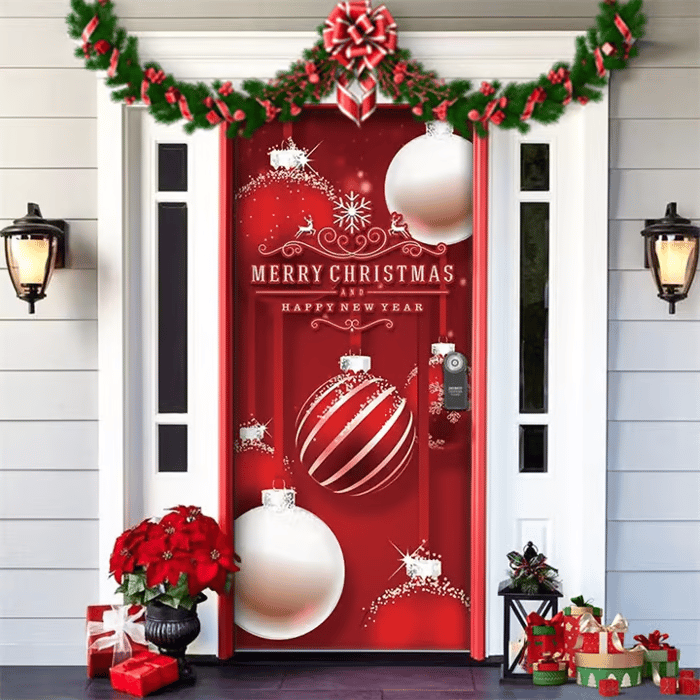 60% OFF🌟Christmas and Halloween Door Cover--Suitable for Both Exterior and Interior Doors