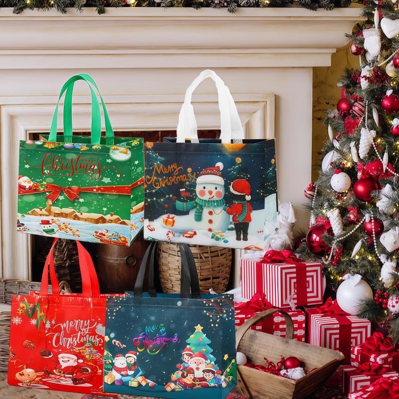 Black Friday — 50% Off🌟16 PCS Reusable Christmas Gift Bags — Assorted Patterns, Sturdy Handles, Water-Resistant & Foldable. Perfect for Holiday Gifts & Storage.